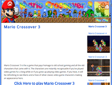 Tablet Screenshot of mariocrossover3.com